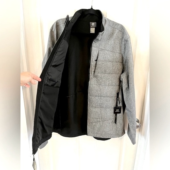 NWT Champion C9 Men's Size XL Puffer Jacket Lightweight Pockets Charcoal Gray - Picture 11 of 12